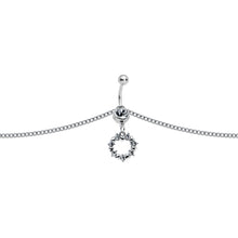 Load image into Gallery viewer, Clear Gem Wreath of Glam Dangle Belly Ring Belly Chain