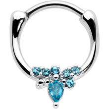 Load image into Gallery viewer, 16G 5/16 Blue Gem Bee Glamour Cartilage Clicker