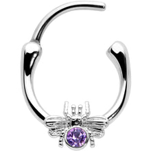 Load image into Gallery viewer, 16G 5/16 Purple Gem Ultra Fly Cartilage Clicker