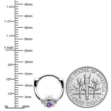 Load image into Gallery viewer, 16G 5/16 Purple Gem Ultra Fly Cartilage Clicker