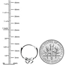 Load image into Gallery viewer, 16G 5/16 Simple Textured Butterfly Cartilage Clicker