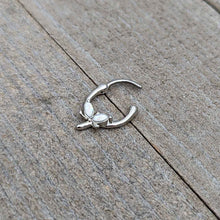 Load image into Gallery viewer, 16G 5/16 White Faux Opal Simple Style Dragonfly Cartilage Clicker