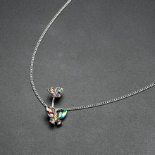 Load image into Gallery viewer, Rainbow Gem Butterfly Beauties Double Mount Belly Ring Belly Chain