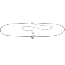 Load image into Gallery viewer, Clear Gem Butterfly Beauties Double Mount Belly Ring Belly Chain