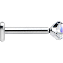 Load image into Gallery viewer, 16G 5/16 Aurora CZ Gem ASTM F-136 Implant Grade Titanium Heart End Labret Tragus