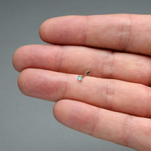 Load image into Gallery viewer, 16G 5/16 Aurora CZ Gem ASTM F-136 Implant Grade Titanium Hex End Labret Tragus