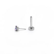 将图片加载到图库查看器,16G 5/16 Vitrail CZ Gem ASTM F-136 Implant Grade Titanium Hex End Labret Tragus