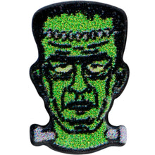 Load image into Gallery viewer, 16G 5/16 Frankenstein Head Green Glow in the Dark Labret Tragus