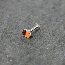 Load image into Gallery viewer, 16G 5/16 Autumn Acorn Orange Brown Labret Monroe Tragus