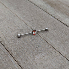 Load image into Gallery viewer, 14G Sweet Pumpkin Latte Thanksgiving Industrial Barbell 38mm