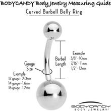 Load image into Gallery viewer, Aurora Gem Poinsettia Flower Festive Double Mount Belly Ring