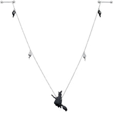 将图片加载到图库查看器,14G 9/16 Creepy Ghosts Witch Halloween Dangle Nipple Chain Set
