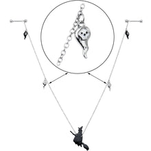 将图片加载到图库查看器,14G 9/16 Creepy Ghosts Witch Halloween Dangle Nipple Chain Set