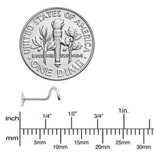 Load image into Gallery viewer, 20G 1/4 Silhouette Kitty Cat Left Side Nose Screw