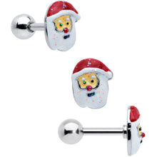 Load image into Gallery viewer, 16G 1/4 Reindeer Snowman Christmas Cartilage Earring Set of 3