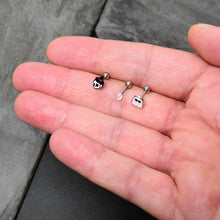 Load image into Gallery viewer, 16G 1/4 Glow in Dark Skull Ghost Halloween Cartilage Set of 3