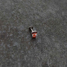 Load image into Gallery viewer, 16G 5/16 Sweet Pumpkin Latte Autumn Labret Monroe Tragus