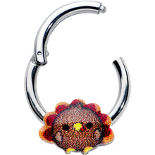 将图片加载到图库查看器,16G 5/16 Sweet Tiny Turkey Thanksgiving Hinged Segment Ring