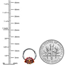 将图片加载到图库查看器,16G 5/16 Sweet Tiny Turkey Thanksgiving Hinged Segment Ring