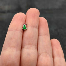 Load image into Gallery viewer, 16G 1/4 Happy Christmas Tree Hat Cartilage Tragus Earring