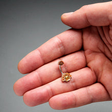将图片加载到图库查看器,Cute Colorful Turkey Thanksgiving Double Mount Belly Ring