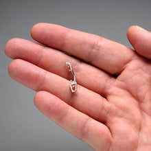 Load image into Gallery viewer, Sweet Pumpkin Frappe Autumn Double Mount Belly Ring