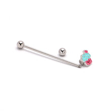 Load image into Gallery viewer, 14G Sweet Happy Cupcake Industrial Barbell 38mm