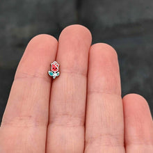 Load image into Gallery viewer, 16G 5/16 Sweet Happy Rose Flower Labret Monroe Tragus