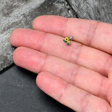 将图片加载到图库查看器,16G 1/4 Cheery Inlay Sunflowers Labret