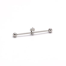 Load image into Gallery viewer, 14G Sweet Happy Rose Flower Industrial Barbell 38mm