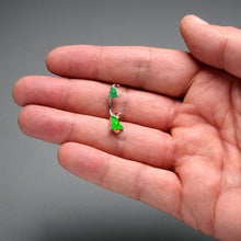 Load image into Gallery viewer, Merry Christmas Trees Hats Holiday Double Mount Belly Ring