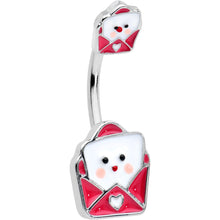 Load image into Gallery viewer, Sweet Love Letter Valentines Day Double Mount Belly Ring