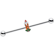 Load image into Gallery viewer, 14G Sweet Christmas Holiday Candle Industrial Barbell 38mm