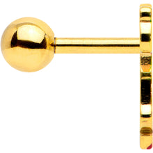 Load image into Gallery viewer, 16G 1/4 Gold Tone Merry Christmas Santa Inlay Cartilage Earring
