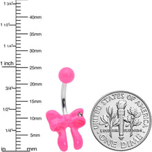 将图片加载到图库查看器,Sydney Belle Girlfriend Collection Pretty Pink Bow Belly Ring