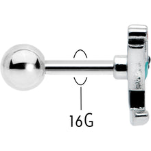 Load image into Gallery viewer, 16G 1/4 Sweet Martini Glass Heart Cartilage Tragus Earring