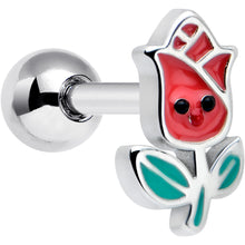 Load image into Gallery viewer, 16G 1/4 Sweet Happy Rose Flower Cartilage Tragus Earring
