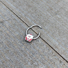 Load image into Gallery viewer, 16G 3/8 Sweet Love Letter Valentine Hinged Segment Ring