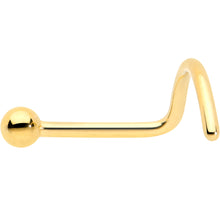 Load image into Gallery viewer, 20G 1/4 Gold Hue ASTM F-136 Implant Grade Titanium Ball End Left Side Nose Screw