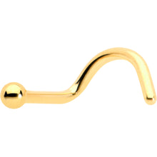 Load image into Gallery viewer, 18G 1/4 Gold Hue ASTM F-136 Implant Grade Titanium Ball End Left Side Nose Screw