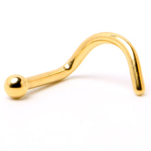 Load image into Gallery viewer, 18G 1/4 Gold Hue ASTM F-136 Implant Grade Titanium Ball End Left Side Nose Screw