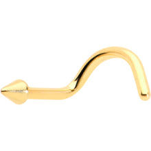 Load image into Gallery viewer, 18G 1/4 Gold Hue ASTM F-136 Implant Grade Titanium Cone End Left Side Nose Screw