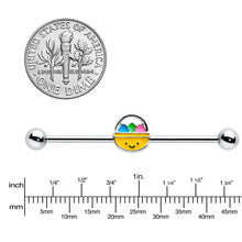 将图片加载到图库查看器,14G Celebration Easter Basket Industrial Barbell 38mm