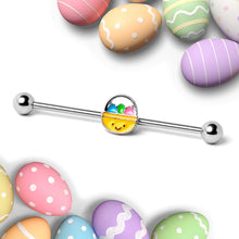 将图片加载到图库查看器,14G Celebration Easter Basket Industrial Barbell 38mm