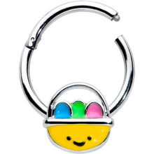 Load image into Gallery viewer, 16G 3/8 Celebration Easter Easter Basket Hinged Segment Ring