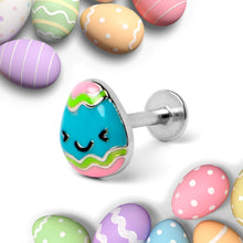 将图片加载到图库查看器,16G 5/16 Blue Celebration Easter Egg Labret Monroe Tragus