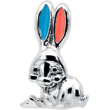 Load image into Gallery viewer, 16G 5/16 Easter Bunny Blue Red Ears Cartilage Tragus Earring