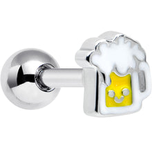 Load image into Gallery viewer, 16G 1/4 Sweet Happy Beer St Patricks Cartilage Tragus Earring