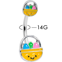 Load image into Gallery viewer, Celebration Easter Basket Double Mount Belly Ring