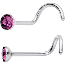 Load image into Gallery viewer, 20G Nose Screw Gem Faux Opal Pack Classy Nose Ring Set of 6
